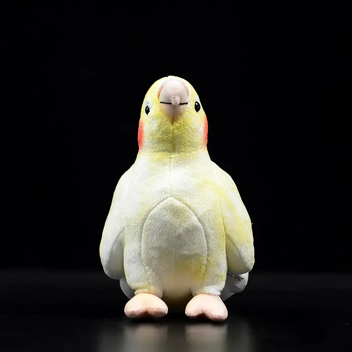 New 18cm Small Cockatiel Plush Toys Soft Stuffed Birds Animal Dolls For Kid Gift