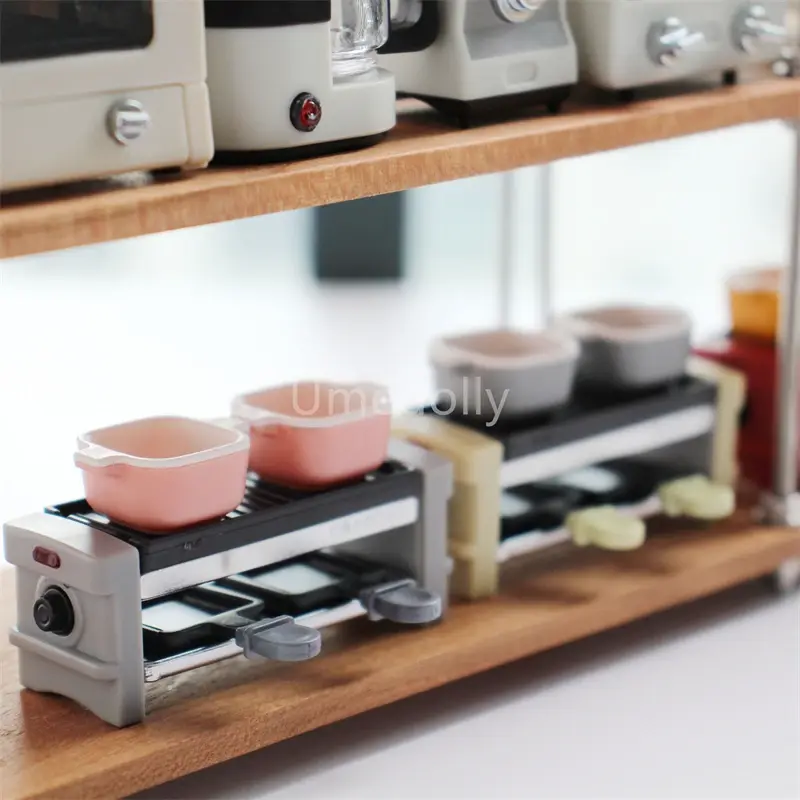 1/6 Scale Miniature Dollhouse Juicer Coffee Machine Cooker Mini Kitchen Appliance Model for BJD Blyth Doll Accessories Toy