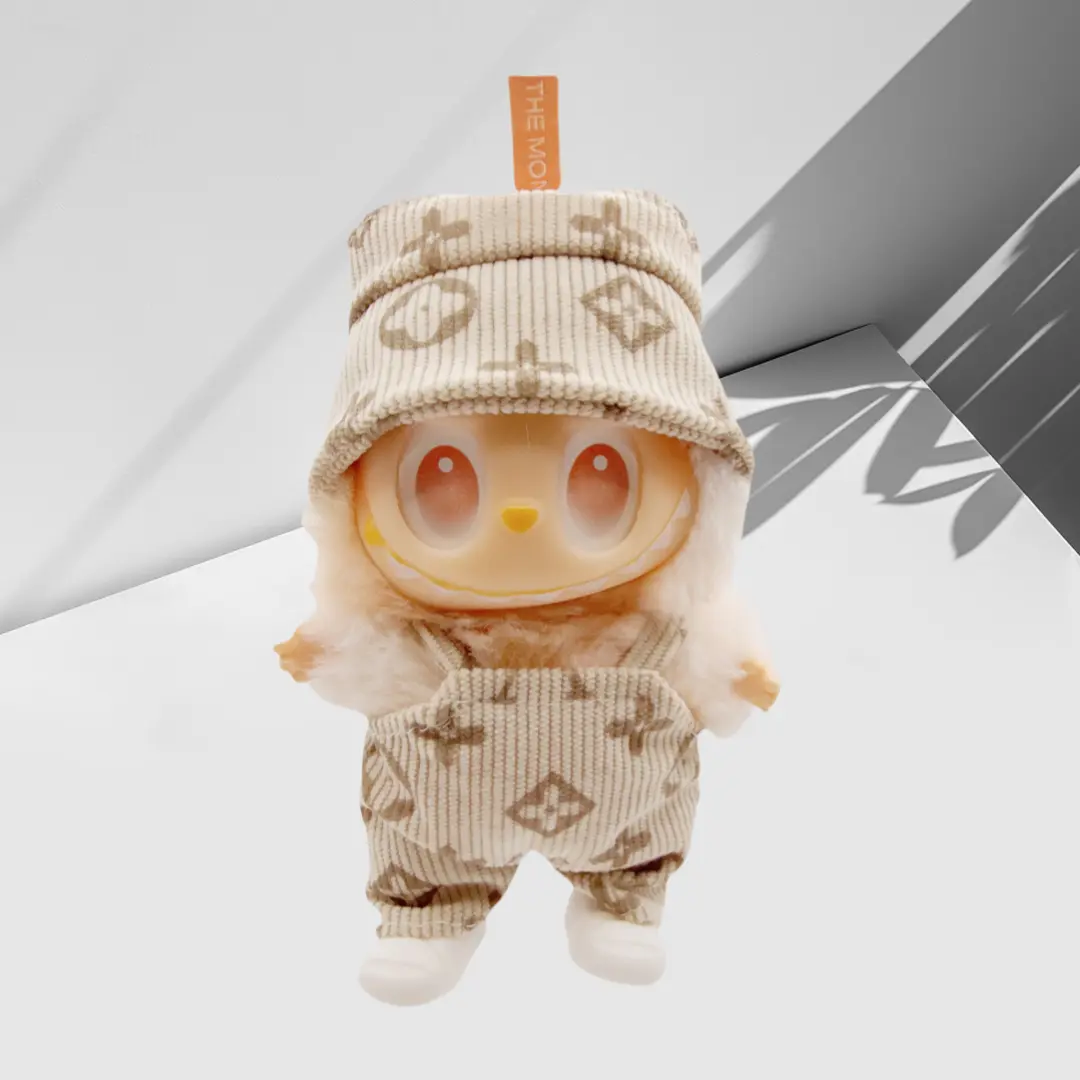 for 17cm Labubu Doll Clothes Fashion Clothes Hoodies Doll Clothes Color Match Hoodies Dolls Accessories