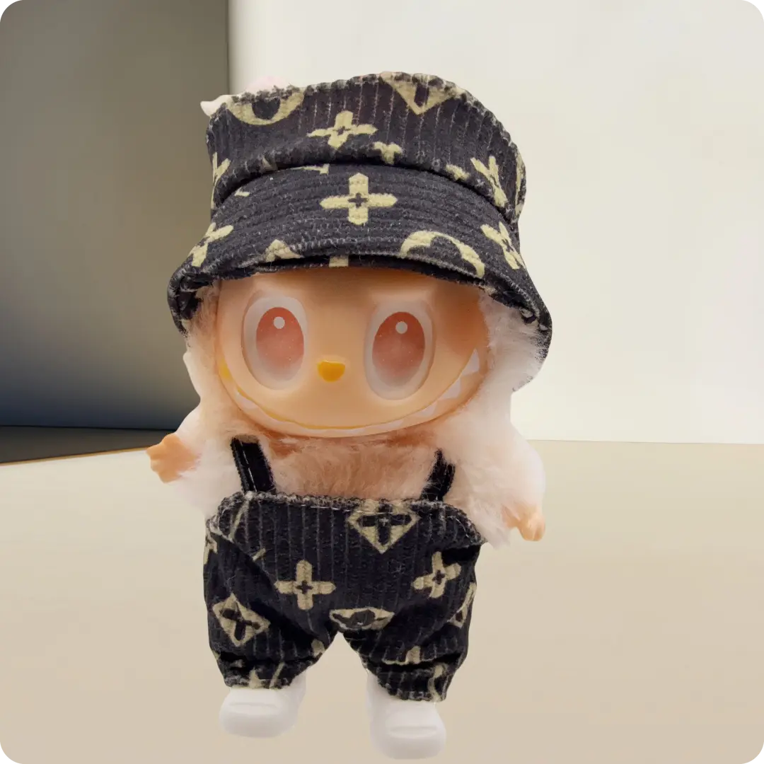 for 17cm Labubu Doll Clothes Fashion Clothes Hoodies Doll Clothes Color Match Hoodies Dolls Accessories