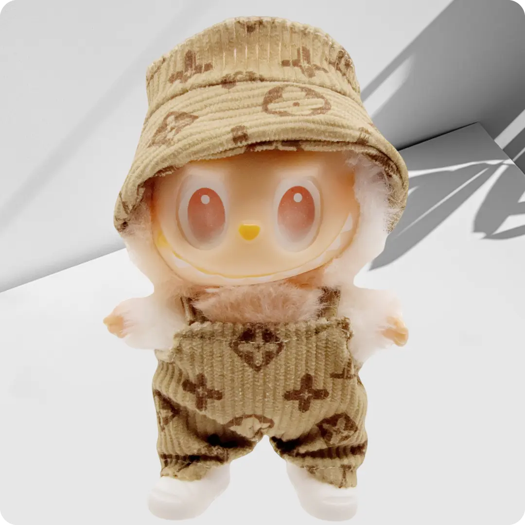 for 17cm Labubu Doll Clothes Fashion Clothes Hoodies Doll Clothes Color Match Hoodies Dolls Accessories