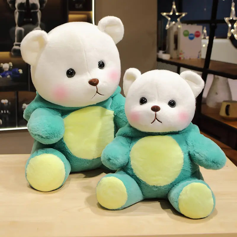 30-60cm Kawaii Little Bear in Dinosaurs Clothes Plush Toy Stuffed Animal Soft Doll Cartoon Birthday Gift for Kid Baby Room Decor