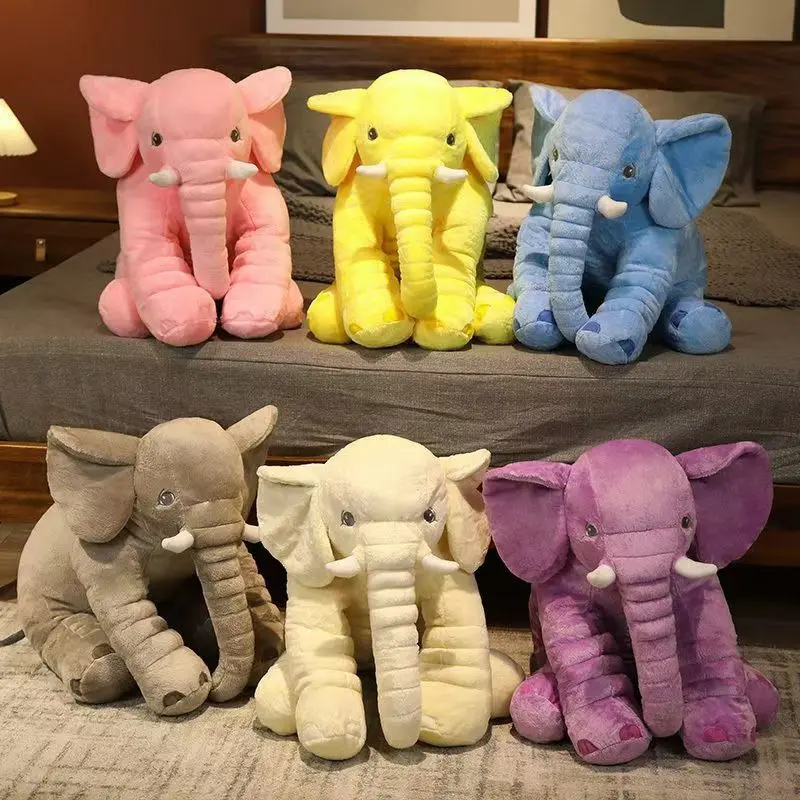 Fuzzy Large Elephant Stuffed Animal, Adventure Stuffed Elephant Toy, Brave Boy's and Girl's Room Elephants Plush Decor Kids Gift