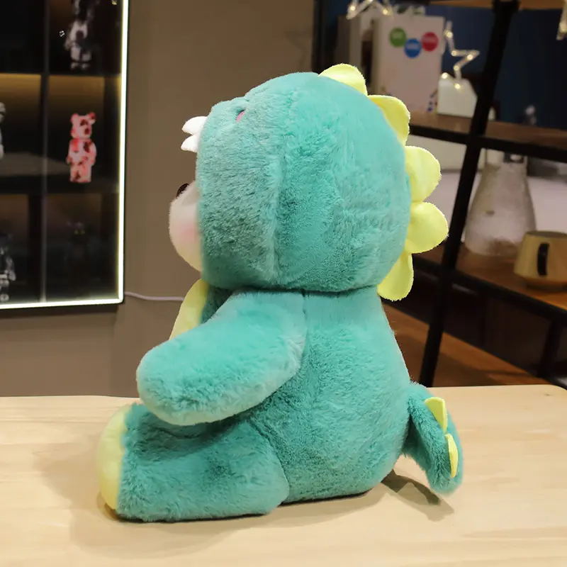 30-60cm Kawaii Little Bear in Dinosaurs Clothes Plush Toy Stuffed Animal Soft Doll Cartoon Birthday Gift for Kid Baby Room Decor
