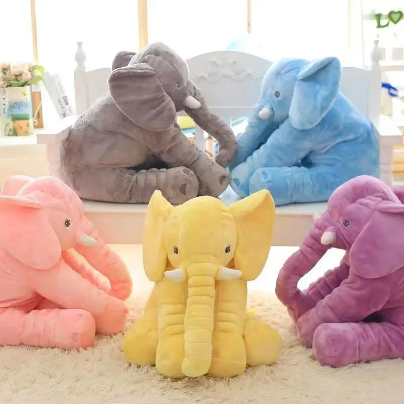 Fuzzy Large Elephant Stuffed Animal, Adventure Stuffed Elephant Toy, Brave Boy's and Girl's Room Elephants Plush Decor Kids Gift