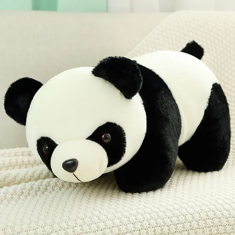 New Huggable Kawaii Stuffed Panda Doll Plush Animal Toy Soft Panda Lifelike Plush Toys Baby Kids Playmate Children Birthday Gift