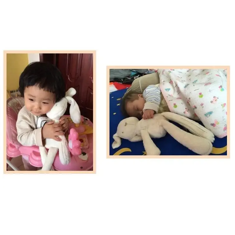42CM Cute Rabbit Doll Baby Soft Plush Toys for Children Appease Sleeping Bunny Stuffed Animal Baby for Infants Birthday Gift