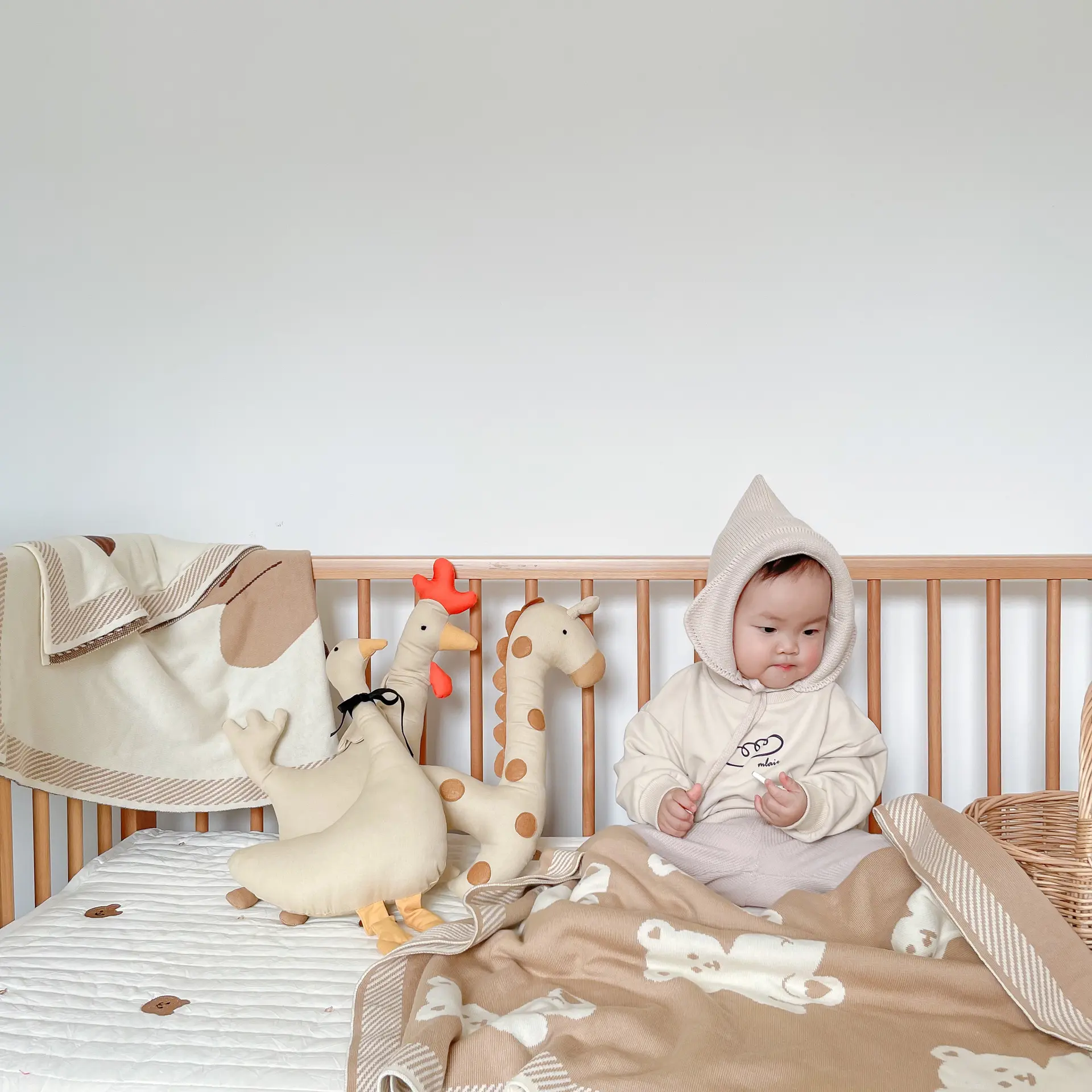 Nordic Cute Kawaii Plush Doll Toy, Chewable Companion and Comfort Doll For Newborns and Children, Plush Animal Decorative Doll