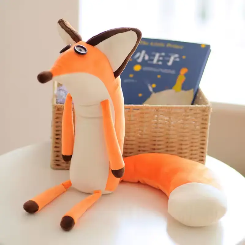 Cute 60CM Moive Cartoon The Little Prince And The Fox Plush Doll Stuffed Animals Plush Education Toys For Babys Christmas Gifts