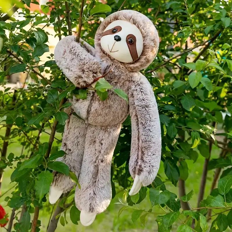 Sloth Stuffed Animals Brown Sloth Doll Kawaii Plush For Toddler Soft Cute Fluffy Plush Toys For Valentine's Day, Easter Gifts Em