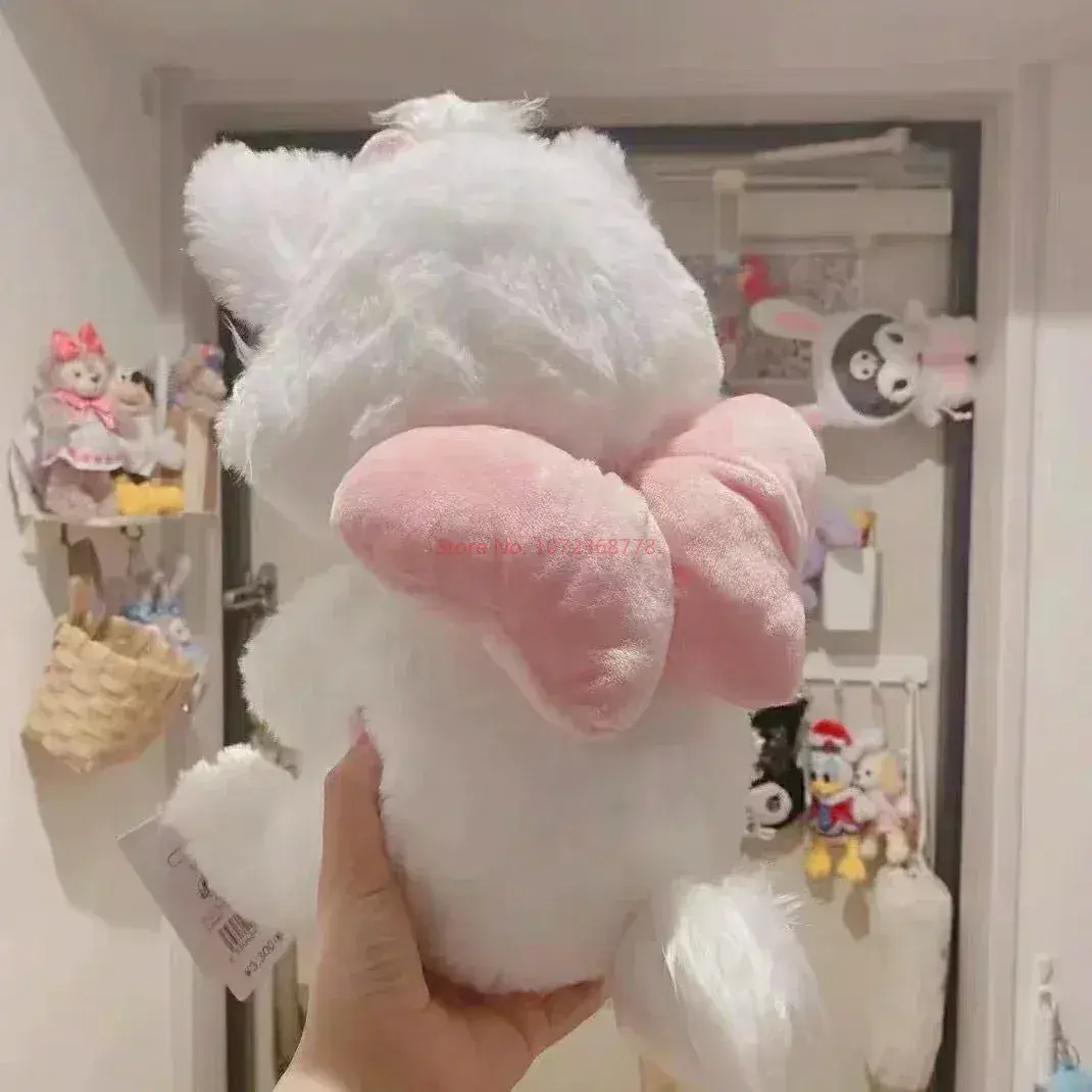 20-45cm Cartoon Disney Marie Cat Plush Dolls The Aristocats Sleepy Face Marie Bow Plushies Doll Soft Stuffed Animals Pet Toy Gir