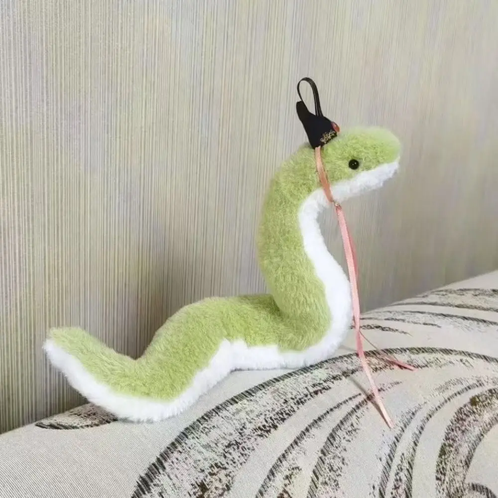 Plush Year of The Snake Plush Toy Wrap Around Arm Soft Snake Stuffed Plush Doll Kawaii Comfort Green Snake Animal Doll