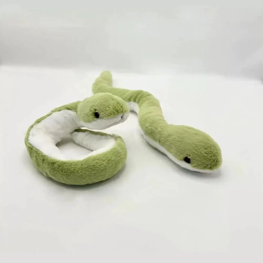 Plush Year of The Snake Plush Toy Wrap Around Arm Soft Snake Stuffed Plush Doll Kawaii Comfort Green Snake Animal Doll