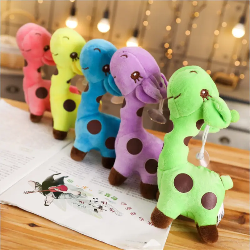18/25cm Colorful Giraffe Plush Toys Pendant Soft Stuffed Cartoon Animals Doll Baby Kids Toys Christmas Birthday Gifts