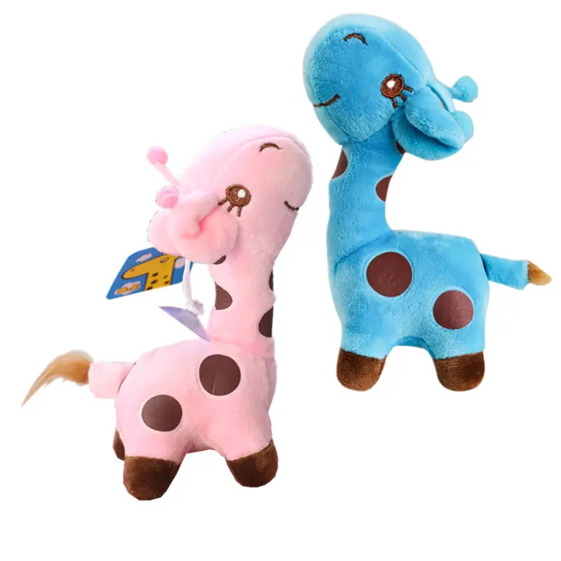 18/25cm Colorful Giraffe Plush Toys Pendant Soft Stuffed Cartoon Animals Doll Baby Kids Toys Christmas Birthday Gifts