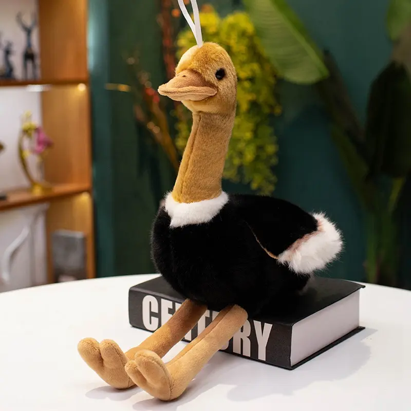 40/50CM Simulated Bird Plush Toys Lifelike Ostrich Stuffed Wild Animal Doll Cute Home Ornament Nice Birthday Gift