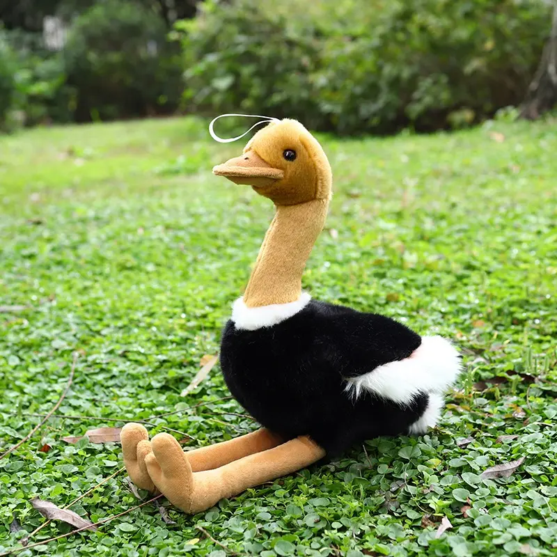 40/50CM Simulated Bird Plush Toys Lifelike Ostrich Stuffed Wild Animal Doll Cute Home Ornament Nice Birthday Gift