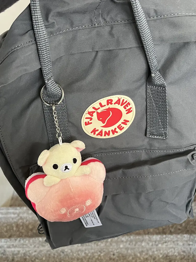 Rilakkuma Bread Plush Keychain Korilakkuma Bear Kawaii Cute Bag Keychains Anime Key Chain Keyring Girls Toys Small Gift