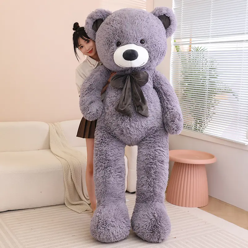 High Quality 5 Colors Bear With Bowknot Stuffed Animals Bear Plush Toys Doll Pillow Kids Lovers Birthday Baby Gift