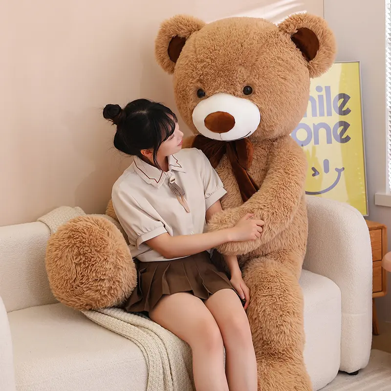 High Quality 5 Colors Bear With Bowknot Stuffed Animals Bear Plush Toys Doll Pillow Kids Lovers Birthday Baby Gift