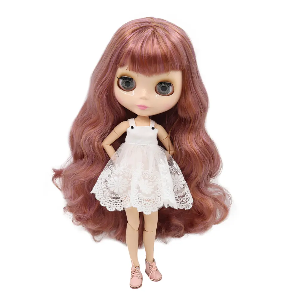 ICY DBS Blyth doll 1/6 joint body BJD toy white shiny face black frosted face with extra hands AB and panel DIY doll girl