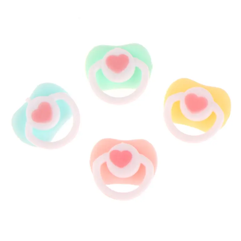 5Pcs Lovely Mini Doll Pacifier Play House Supplies Dummy Nipples For OB11 BJD Doll Baby Dolls Kids Toy Baby Pacifier Accessories