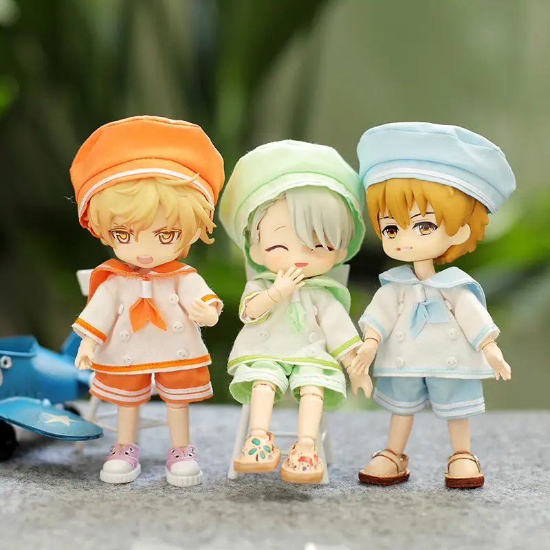 Ob11 Doll Clothing Accessories Molly Multi-color Sailor Suit School Uniform Suit Round GSC Adhesive, Obitsu11, Bjd Molly, 1/12bj
