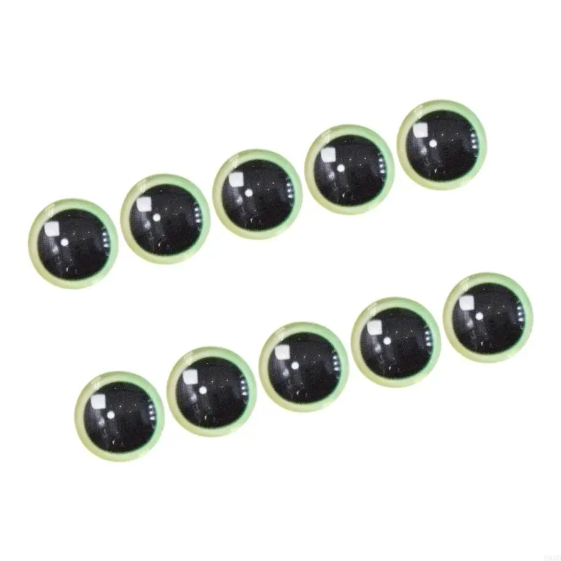 Plastic Eye Set for Craft Doll Eyes Semi Sphere for Crocheting Handmade Toy Crocheting Doll Toy Multiple Color E65D