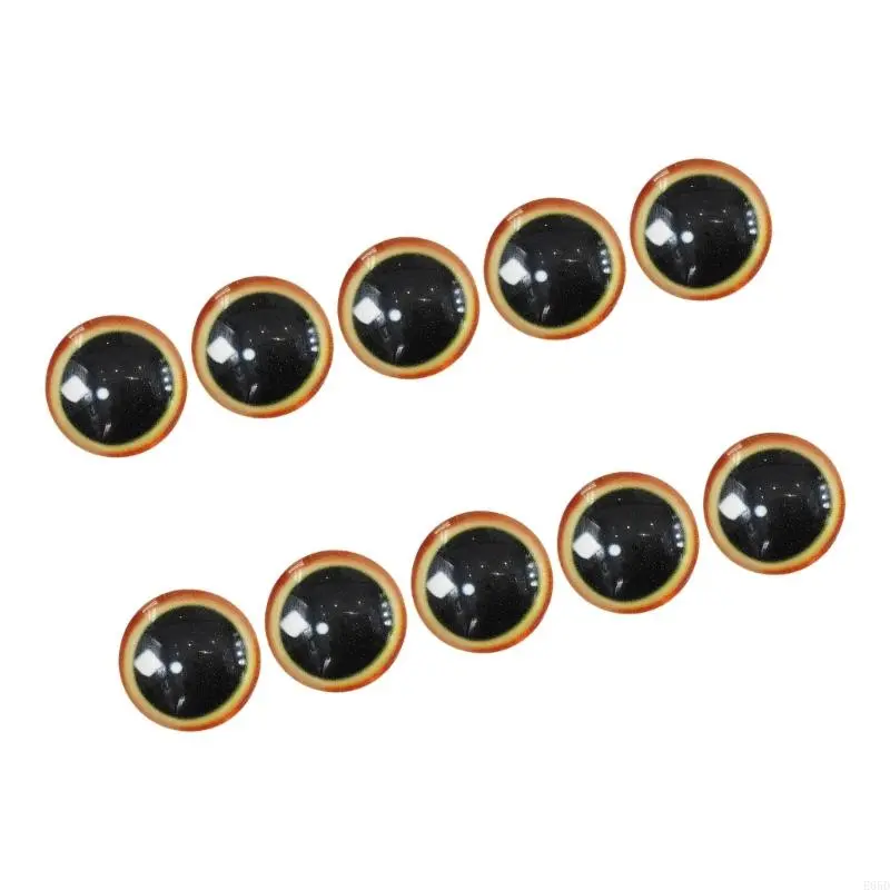 Plastic Eye Set for Craft Doll Eyes Semi Sphere for Crocheting Handmade Toy Crocheting Doll Toy Multiple Color E65D