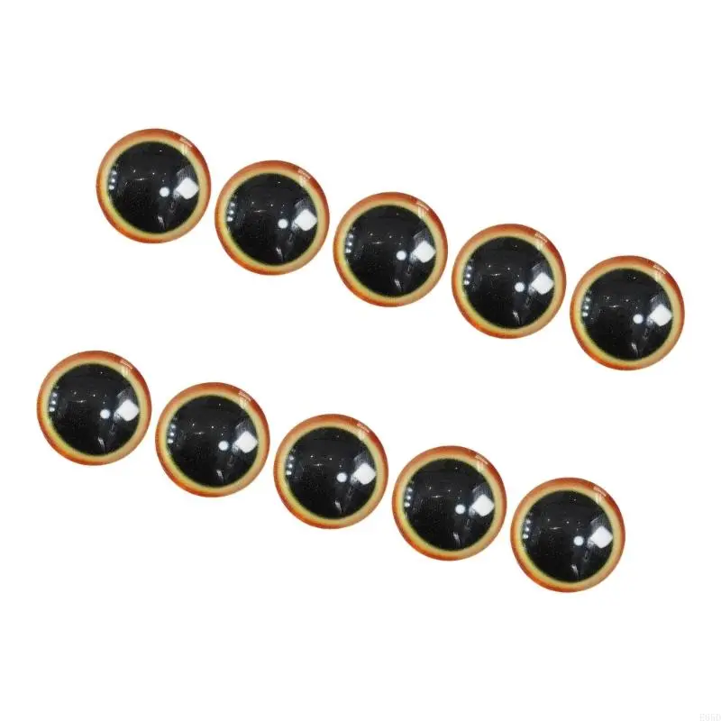 Plastic Eye Set for Craft Doll Eyes Semi Sphere for Crocheting Handmade Toy Crocheting Doll Toy Multiple Color E65D