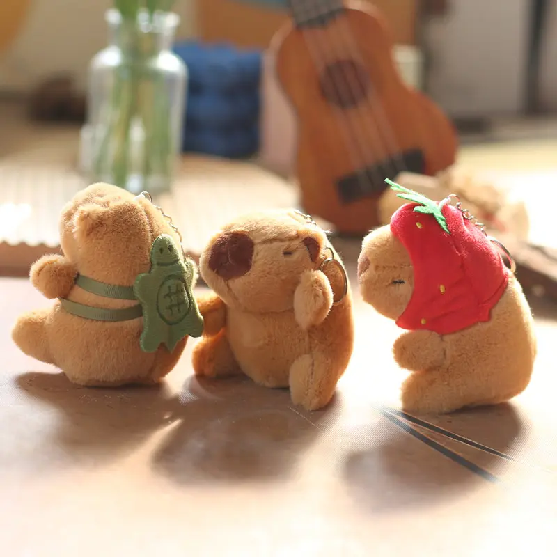 1/2/4/6PCSPP Cotton Net Red Lovely Cute Cute Capybara Water Dolphin Pendant Plush Toy Doll Bag Charm Keychain Doll Doll Dolls