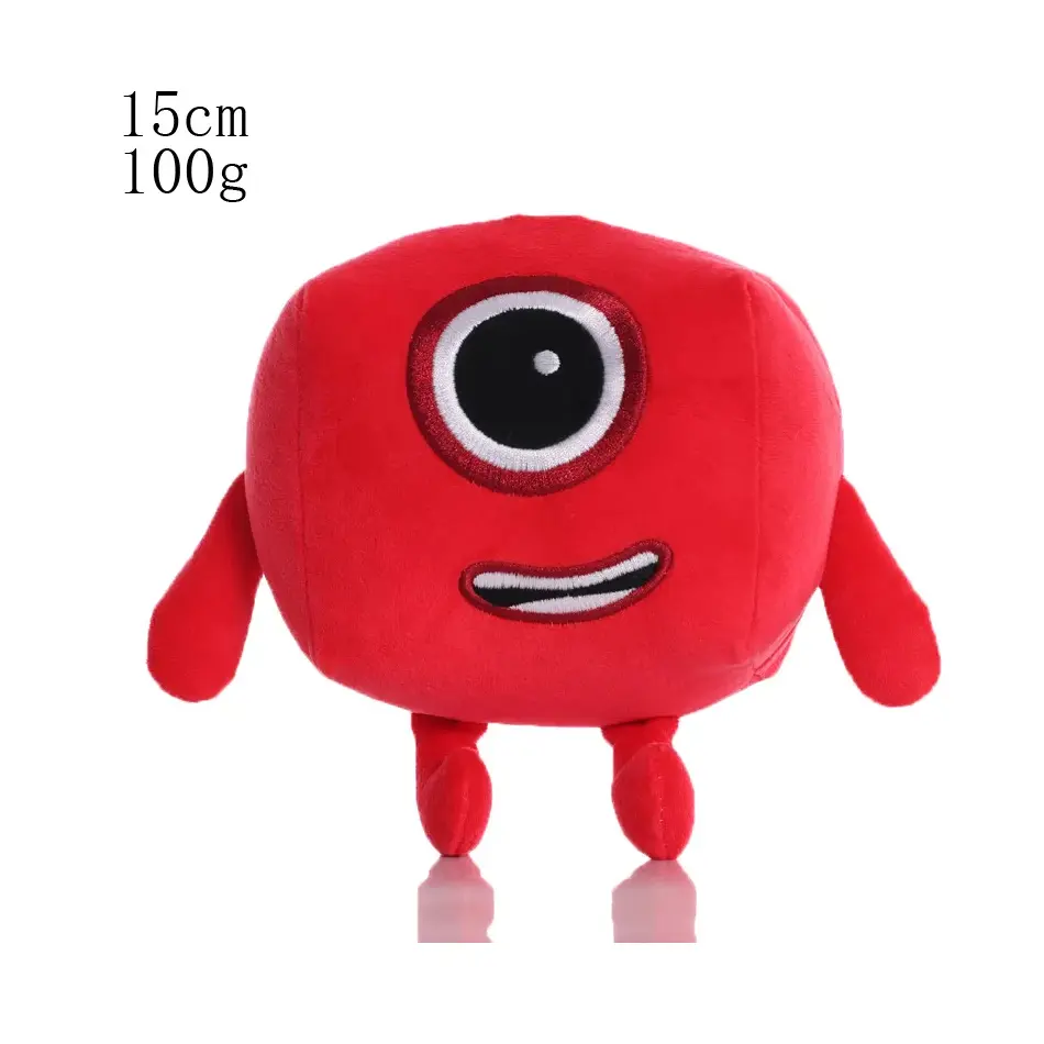 14-18cm Cartoon Number Plush Doll Toys Educational Stuffed Movie Anime Kids Early Childhood Birthday Christmas Gift