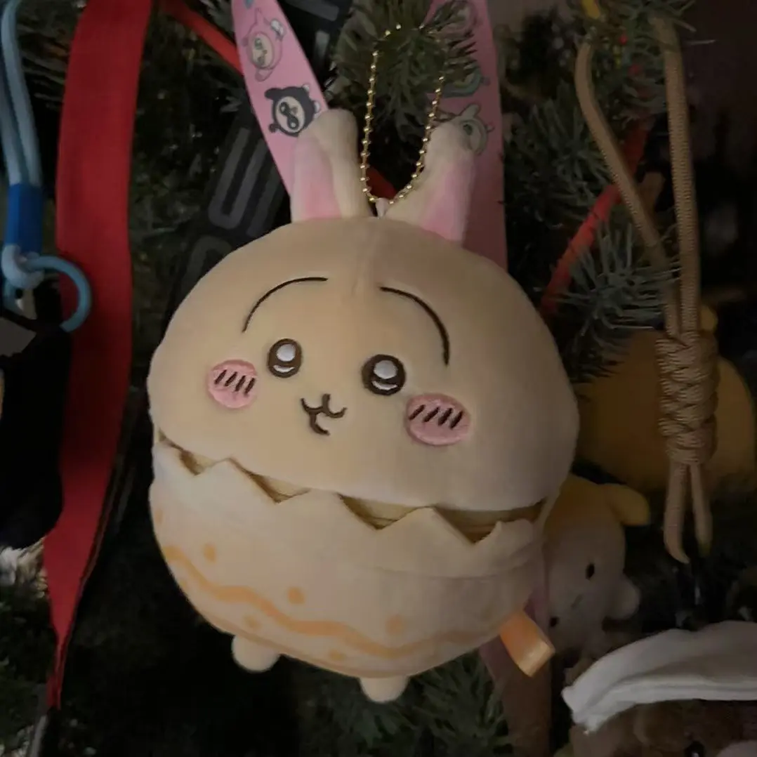 New Chiikawa Easter Accessories Hachiware Usachi うさぎ Egg Plush Doll Pendant Schoolbag Doll Pendant Friend Gift