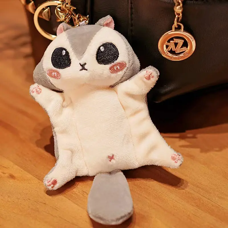 Cute Kawaii Flying Squirrel Plush Pendant Plush Toy Bag Accessories Keychain Pendant Bag Car Pendant Children's Gift