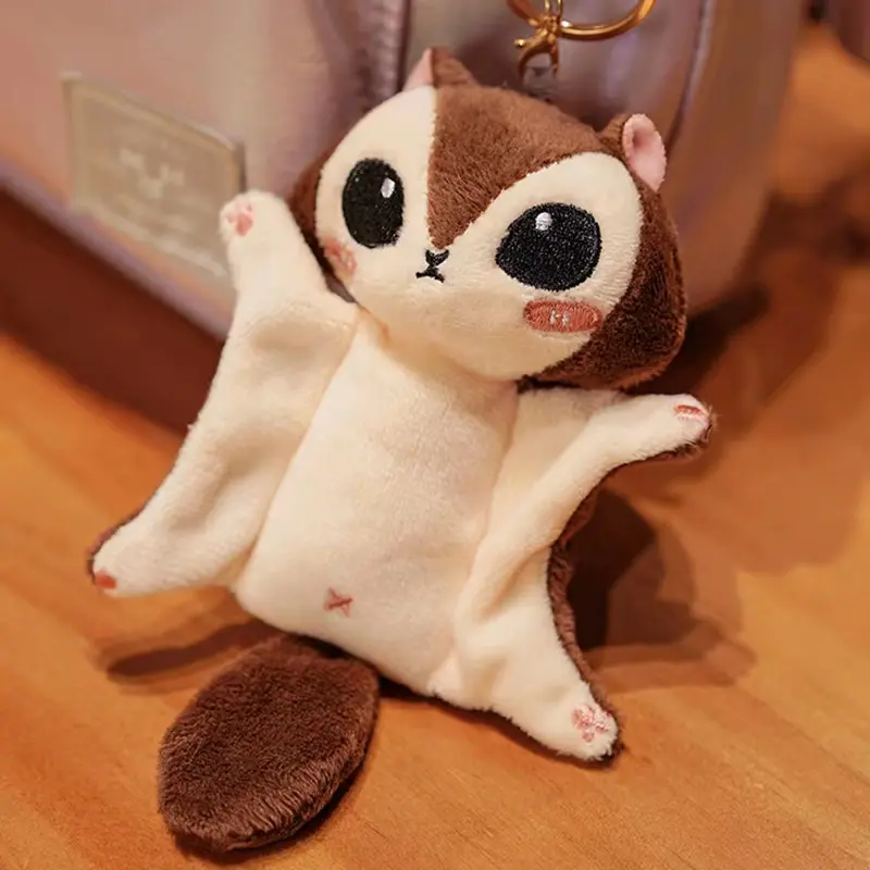 Cute Kawaii Flying Squirrel Plush Pendant Plush Toy Bag Accessories Keychain Pendant Bag Car Pendant Children's Gift