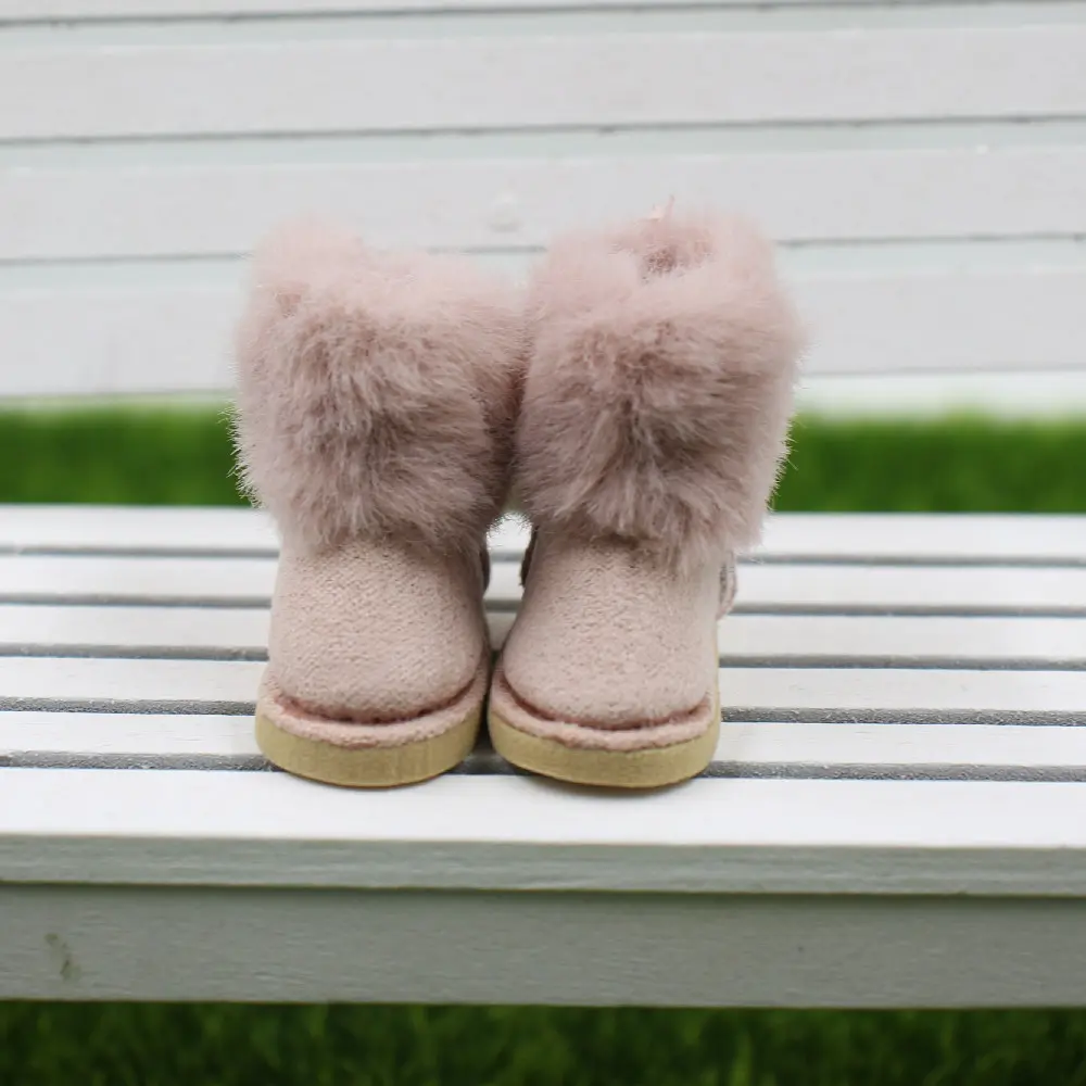 DBS 1/6 blyth DollS Accessoriess Winter Plush Tall Snow Flat Boots Suit Ob24 Anime Girl