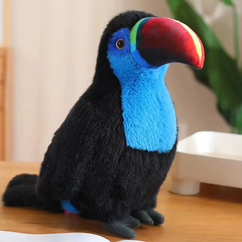 20/30/40cm Simulation Toucan Plush Toy Lovely Cartoon Bird Homdecor Stuffed Dolls Soft Animal Dolls Gift For Kids