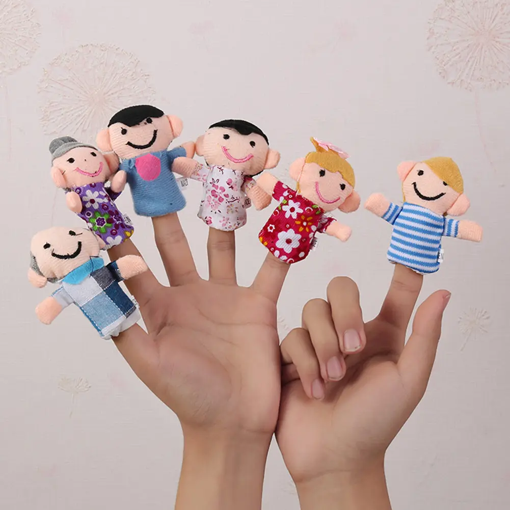 Finger Puppets Plush Finger Puppets PP Cotton Finger Puppets Toy Educational Easter Basket Stuffers for Birthday Easter Gifts