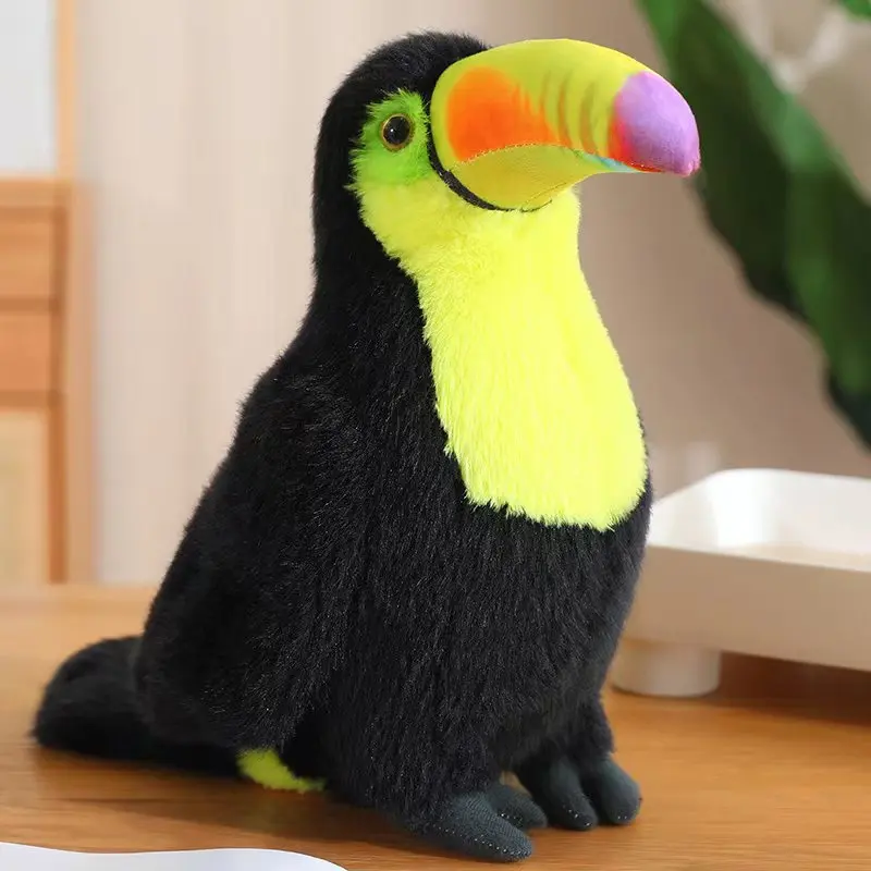 20/30/40cm Simulation Toucan Plush Toy Lovely Cartoon Bird Homdecor Stuffed Dolls Soft Animal Dolls Gift For Kids