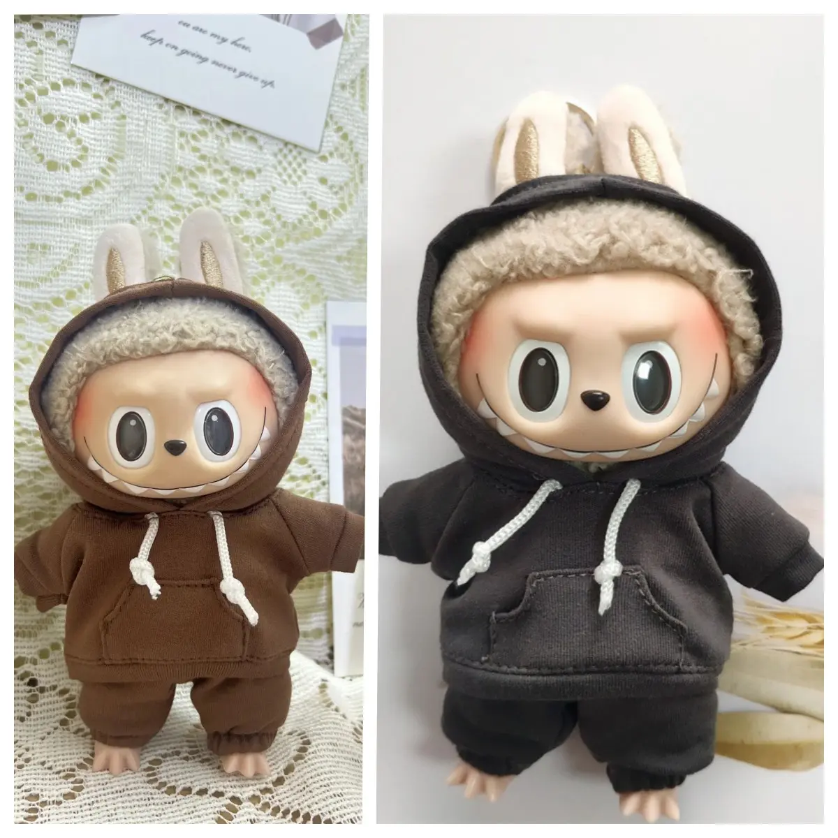 EXO 1/12 Doll LABUBU Hoodie Set Suitable for 15cm Ropa Labubu Doll Toys Casual Sports Hoodies