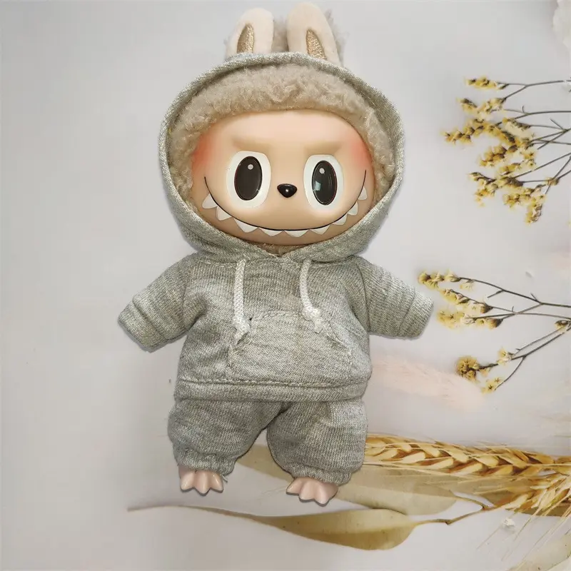 EXO 1/12 Doll LABUBU Hoodie Set Suitable for 15cm Ropa Labubu Doll Toys Casual Sports Hoodies