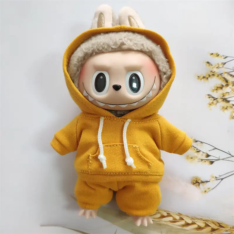 EXO 1/12 Doll LABUBU Hoodie Set Suitable for 15cm Ropa Labubu Doll Toys Casual Sports Hoodies