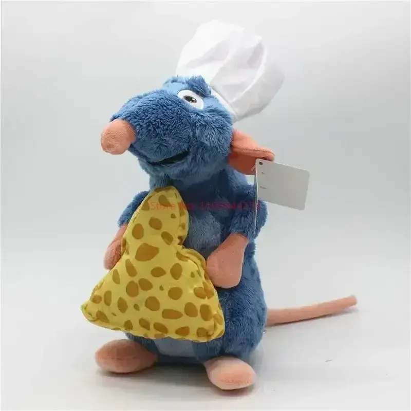 2025 30cm Disney Mouse Ratatouille Remy Plush Kawaii Bread Hat Anime Plushie Stuffed Animals Lovely Room Decor Boy Dolls Gifts
