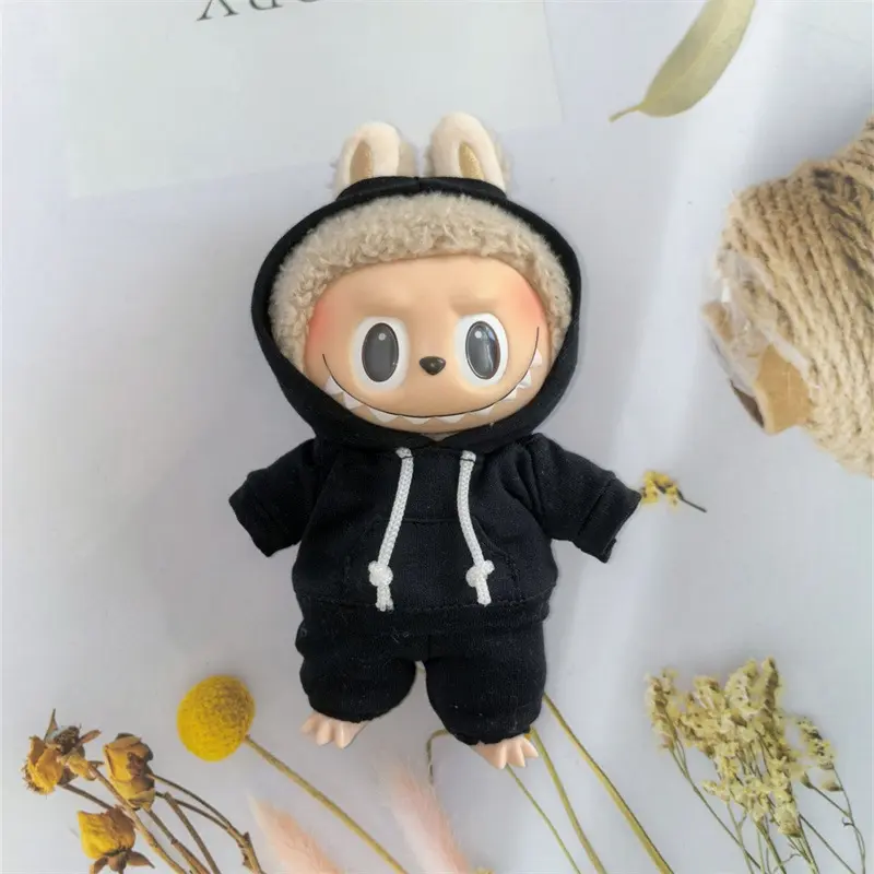 EXO 1/12 Doll LABUBU Hoodie Set Suitable for 15cm Ropa Labubu Doll Toys Casual Sports Hoodies