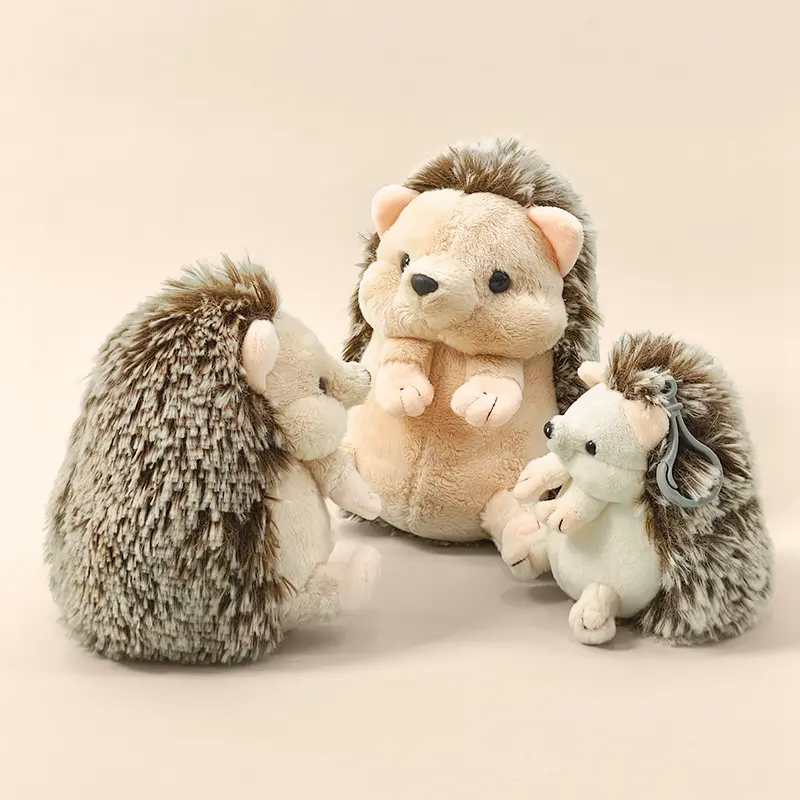 13/17/22cm Lifelike Hedgehog Plush Toys 11cm Hedgehog Pendant Keychian Soft Animal Hedgehog Stuffed Toy Kid Birthday Gift