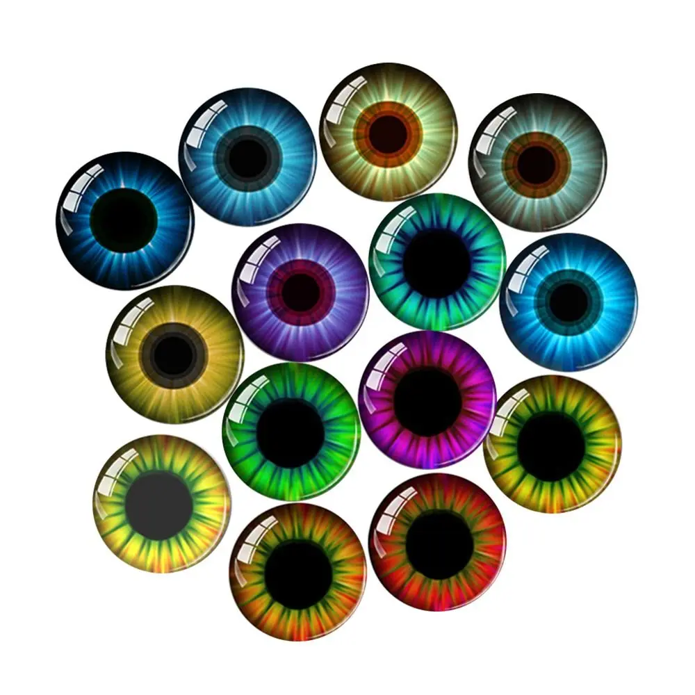 10pairs 6-20mm Safety Glitter Crystal Eyes Glass Patch Crafts Bear Animal DIY Dolls Puppet Accessories Stuffed Toys Parts Eyes