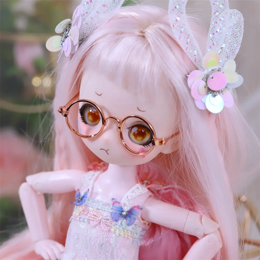 Dream Fairy 1/4 Dolls Glasses for 16 Inch BJD DD Doll 6cm length