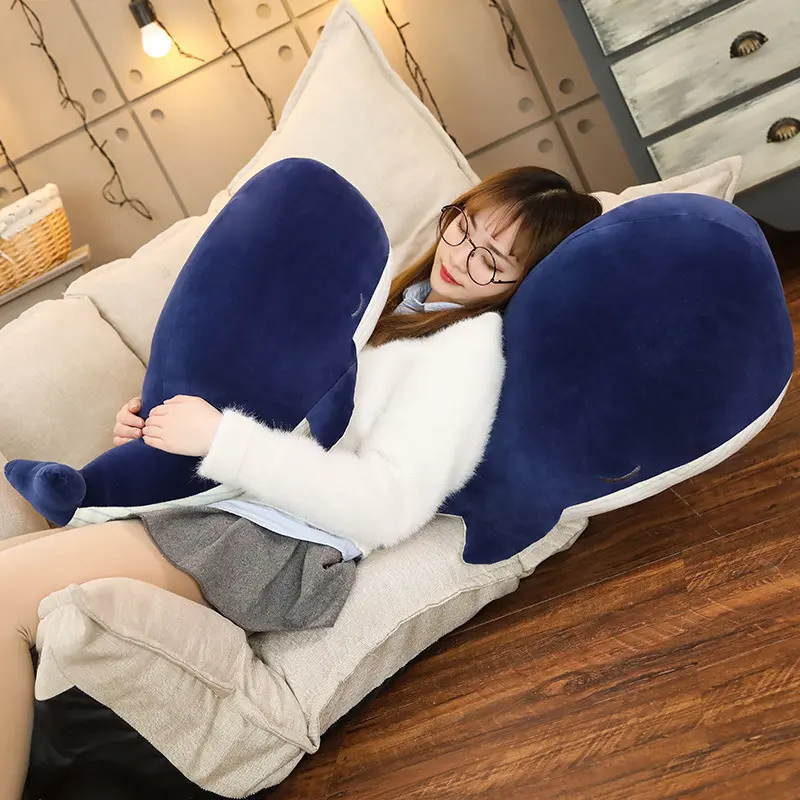 25CM-45CM Cartoon Super Soft Plush Toy Sea Animal Blue Whale Soft Toy Stuffed Animal Children birthday Gift
