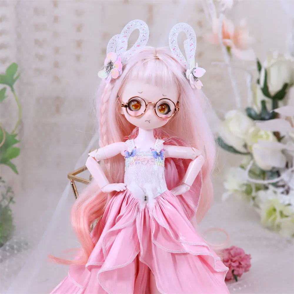 Dream Fairy 1/4 Dolls Glasses for 16 Inch BJD DD Doll 6cm length