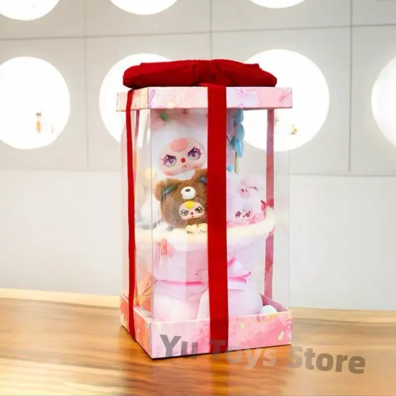 In Stock Baby Three 520 Rabbit Series Plush Doll Bouquet Babythree Cartoon Flowers Toys For Girls Children Holiday Gifts